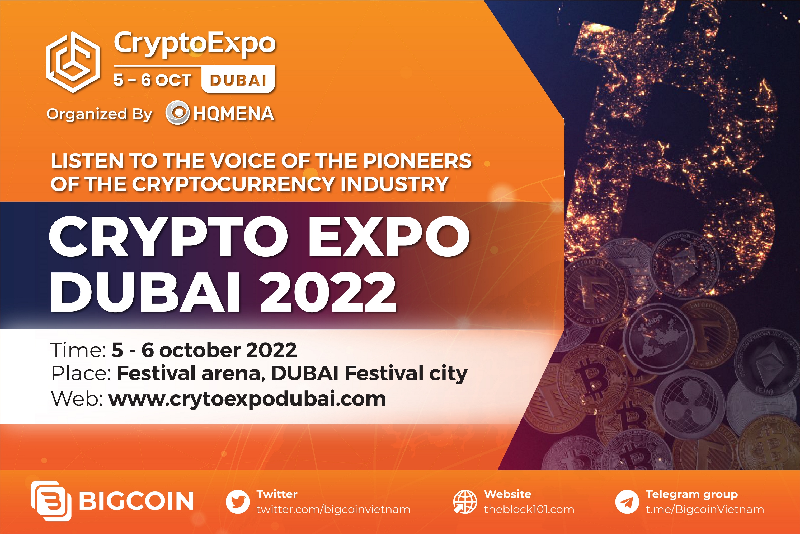 Crypto Dubai Expo: Sự kiện lớn nhất ở châu Á dành cho các Nhà đầu tư và Lãnh đạo trong ngành công nghiệp Crypto